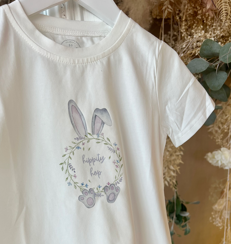 girls easter bunny t-shirt