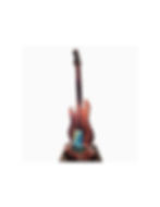 Murano Glass Guitar in Chalcedony by Andrea Tagliapietra