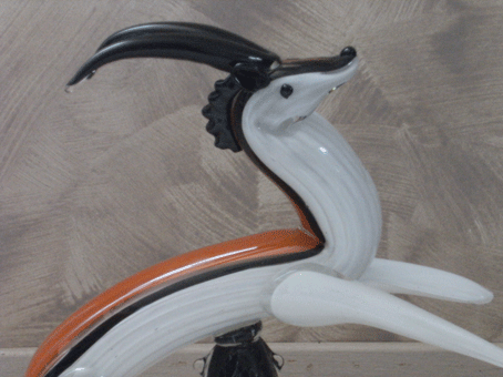 Murano Glass Antelope detail