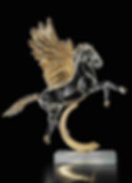Murano Art Glass Sculpture - WINGED PEGASUS 2