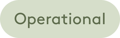 Operational text graphic representing a Callala operational service