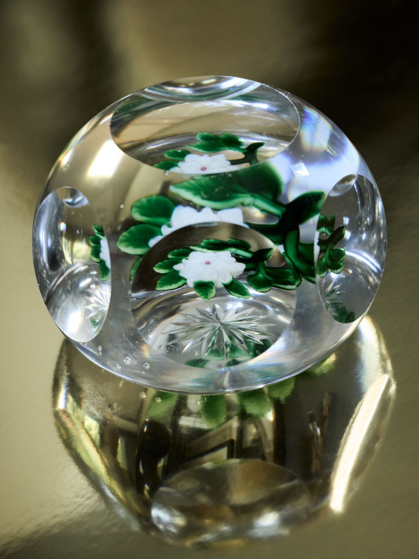 Lot 69 — “WHITE ROSE” PAPERWEIGHT, GIVEN TO CAPOTE BY COLETTE IN PARIS, 1948