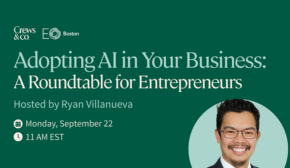 SAP Webinar: Adopting AI in Your Business - A Roundtable for Entrepreneurs