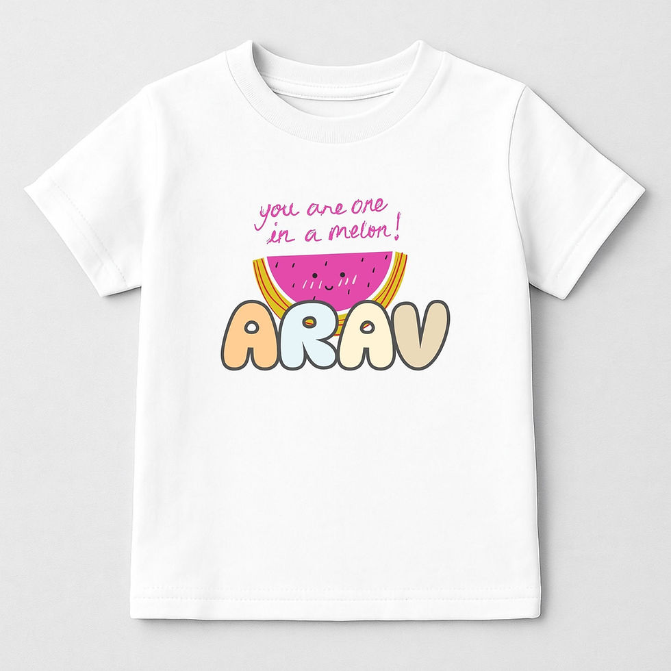 Personalized Kids Name T-Shirt (0-14Y) | Unisex