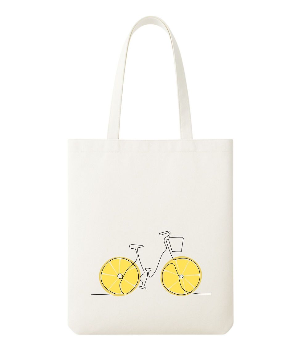 Thumbnail: Canvas White Tote Bag (Unisex) With Zipper | Eco-Friendly | Graphic Printed