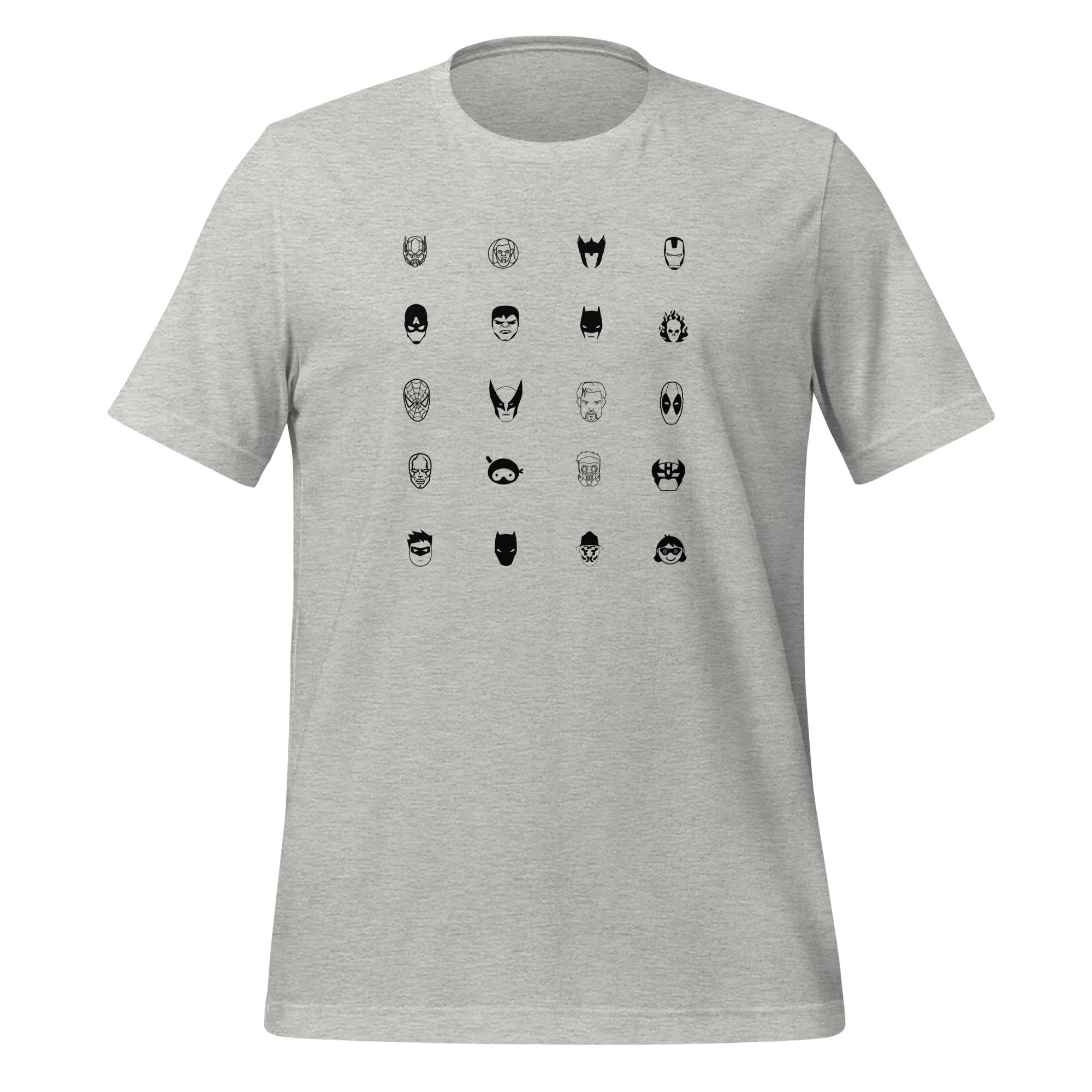 Melange Grey Printed T Shirts For Men