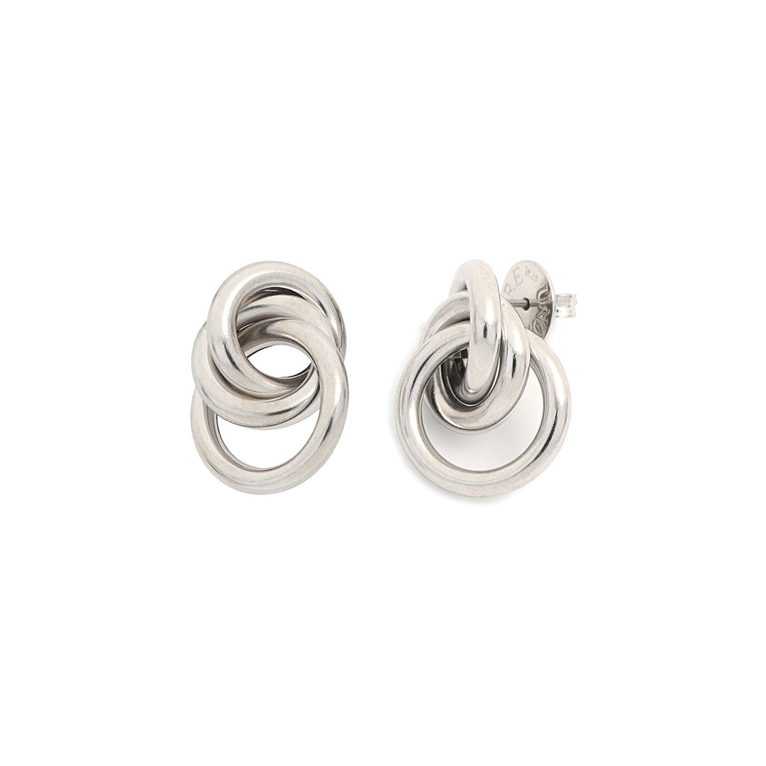 Orecchini in argento bianco