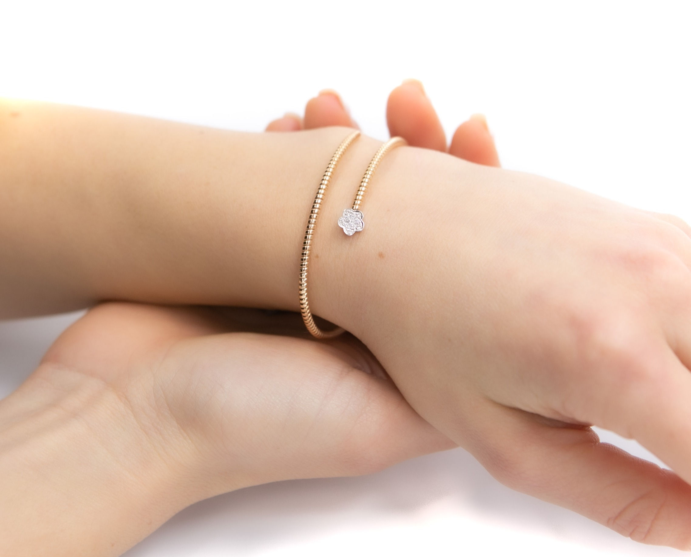 Bracciale contrariè fiore