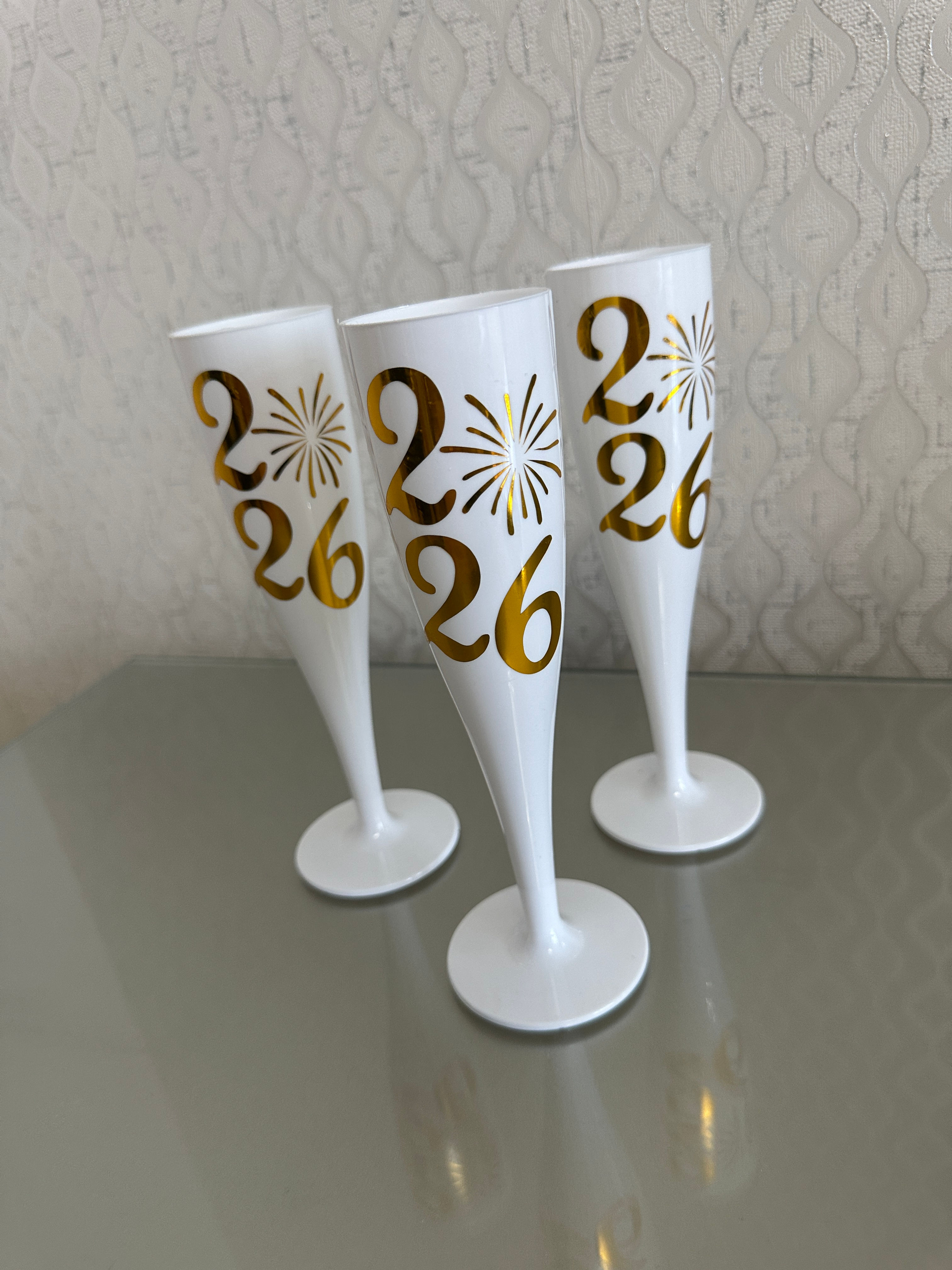 Personalised New Year’s Eve Champagne Flutes