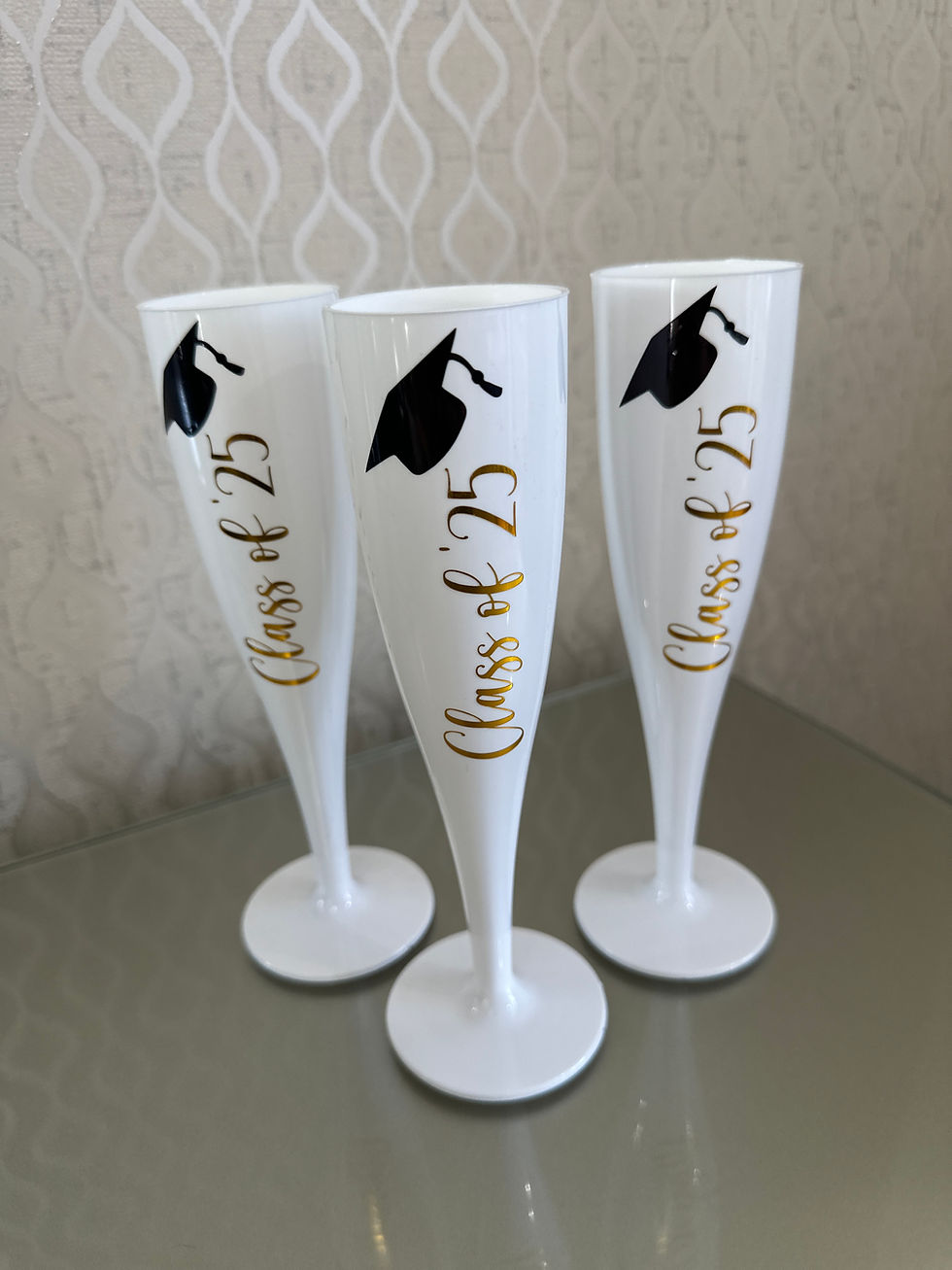 Thumbnail: Personalised Graduation Champagne Flutes