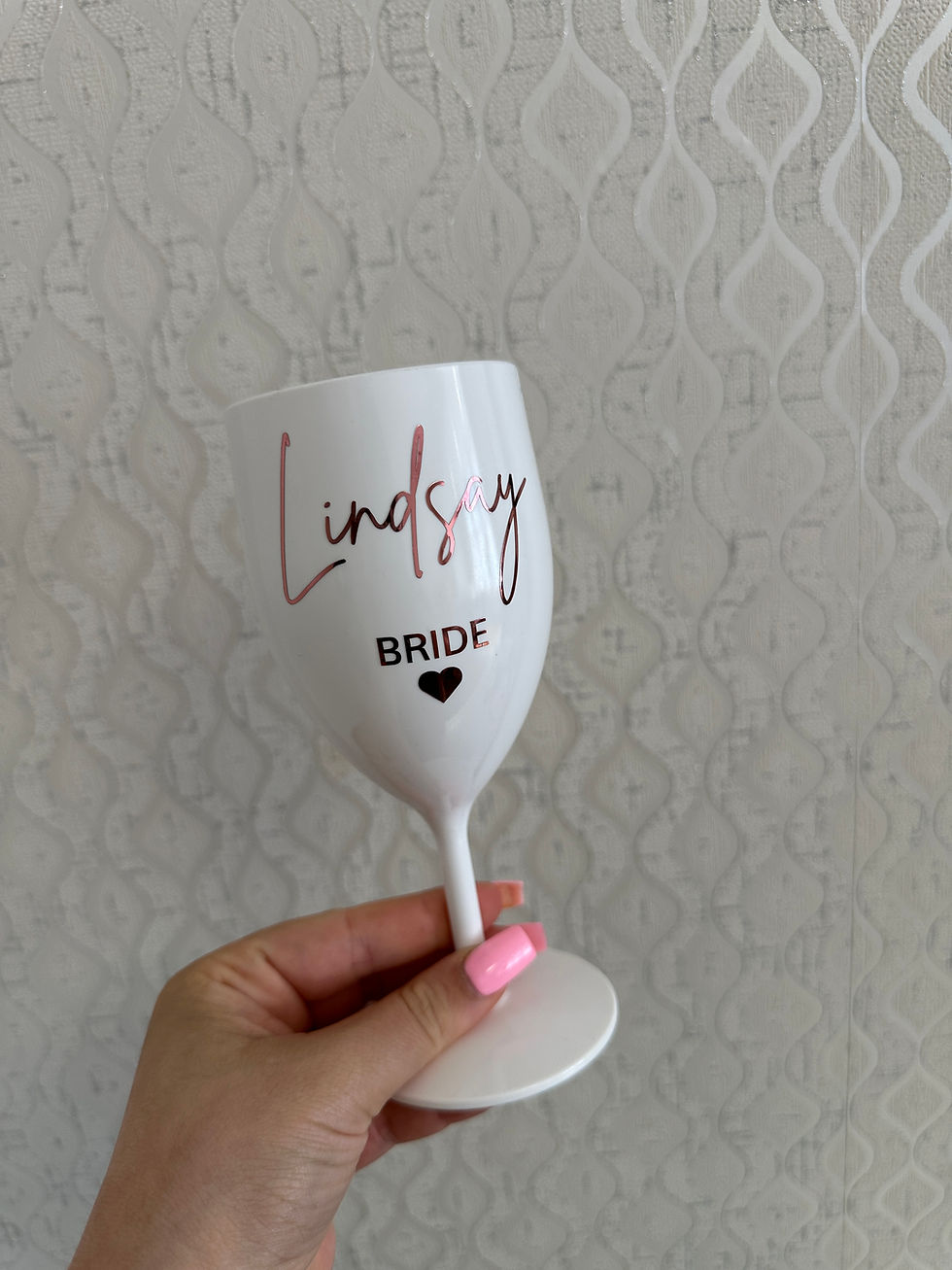 Thumbnail: Personalised Bridal Party Wine Glasses