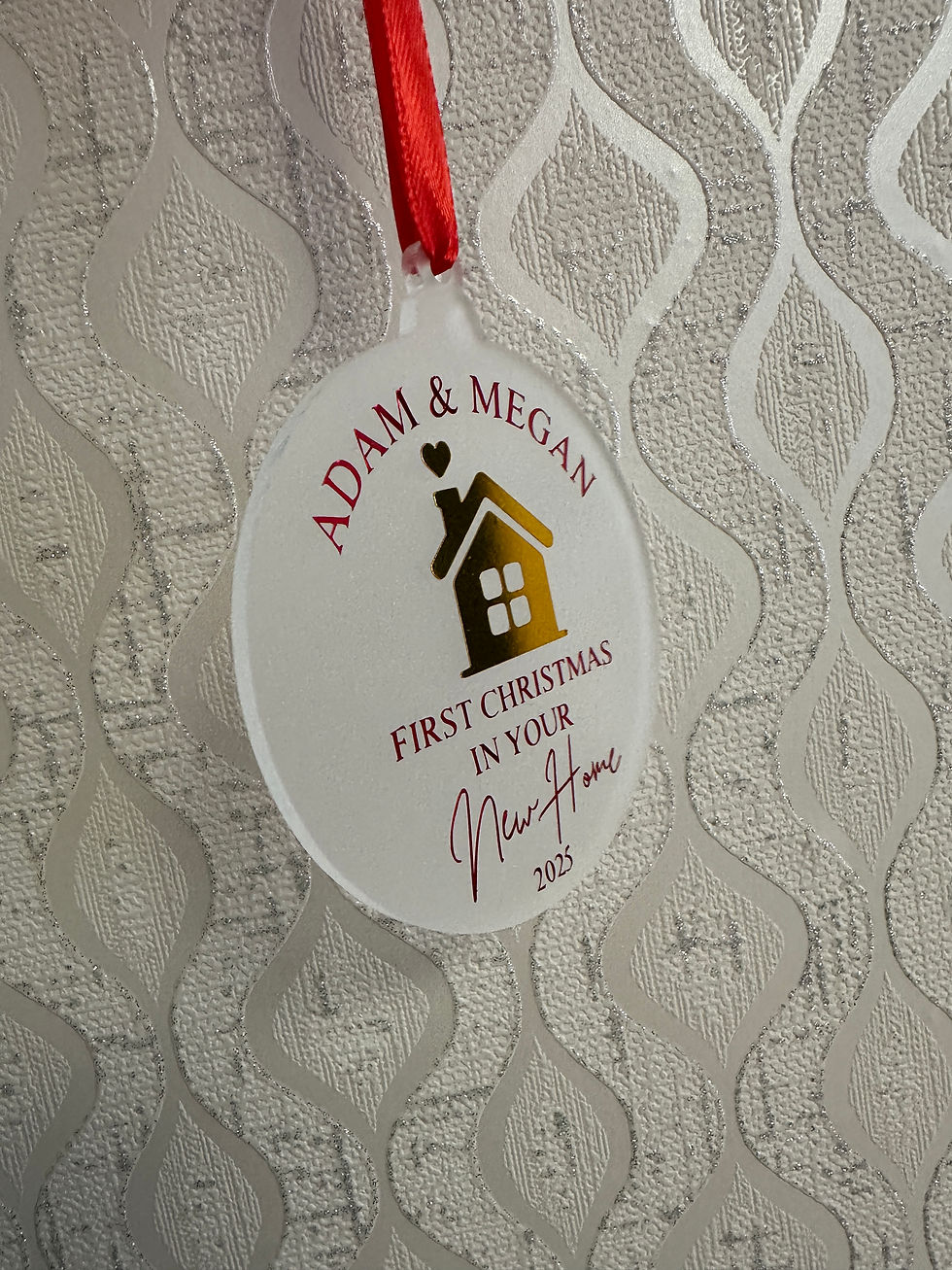 Thumbnail: Personalised First Christmas in New Home Ornament
