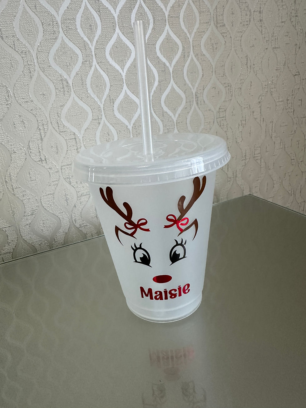 Thumbnail: Personalised Reindeer Cold Cup