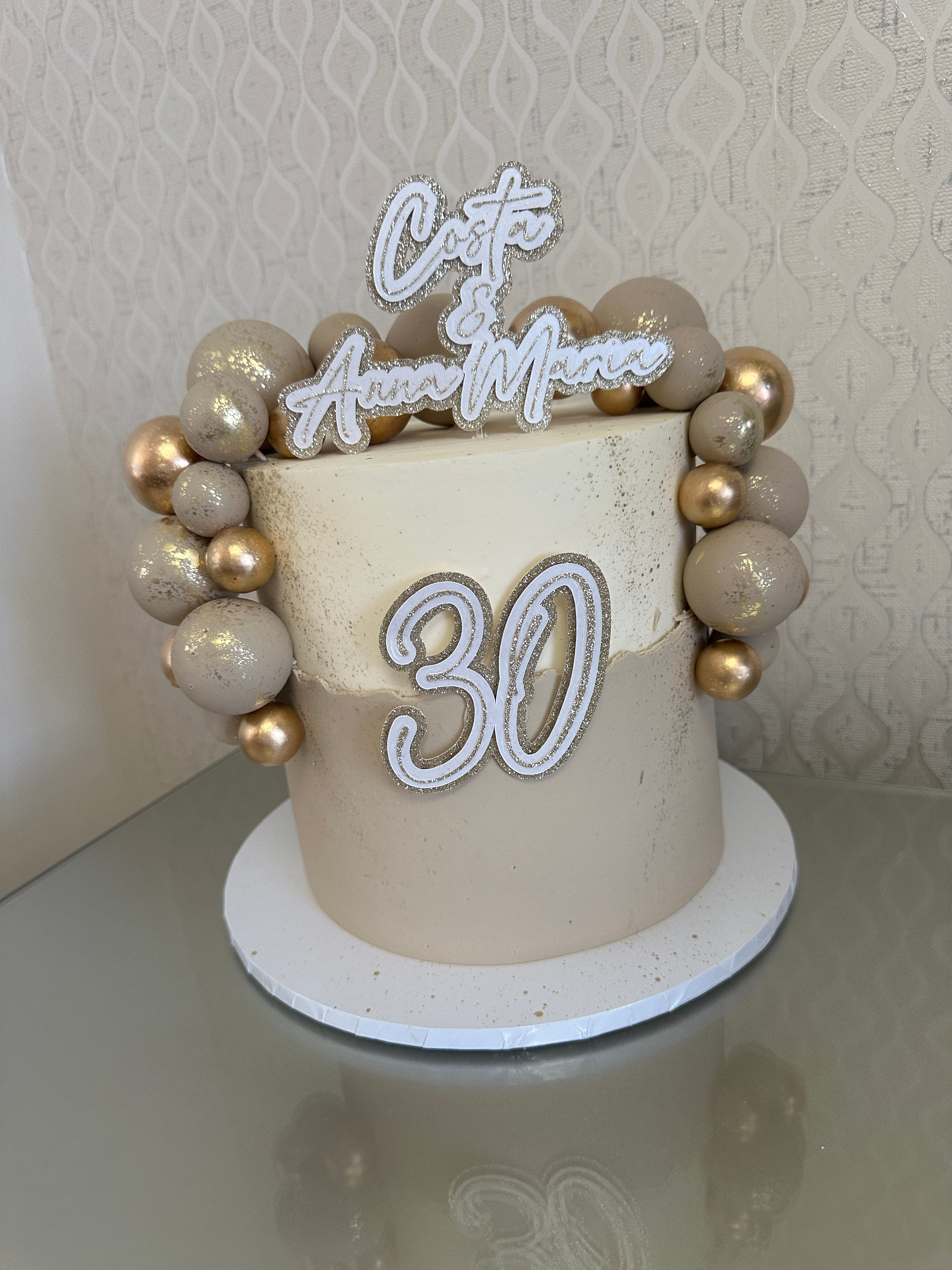 Personalised Milestone Birthday Cake Charms
