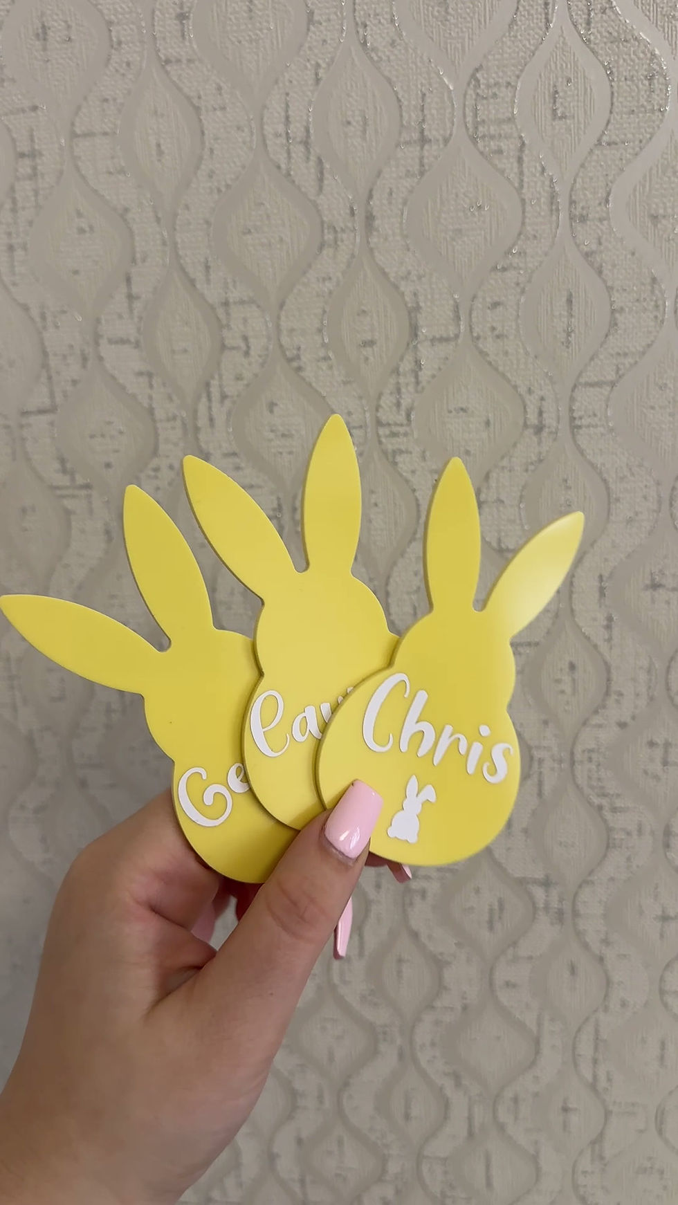 Thumbnail: Personalised Bunny Acrylic Place Cards