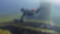 Technial diver using a DPV