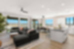 Modern open-concept Airbnb and VRBO property interior.