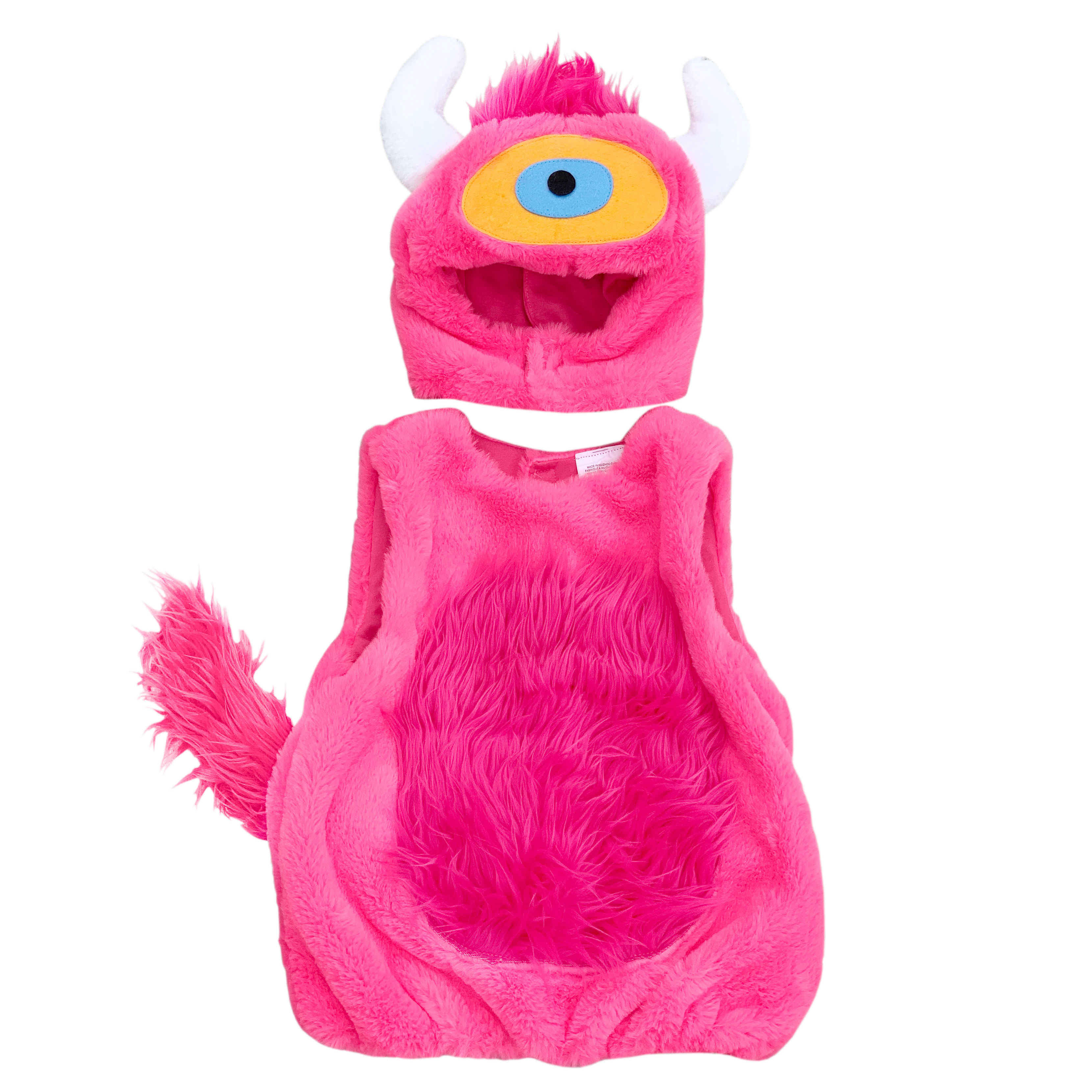 Pink Monster With Plush Tail Costume