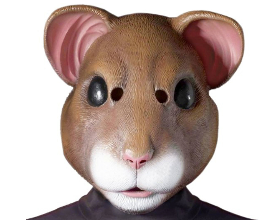 Latex Adult Hamster Costume Mask