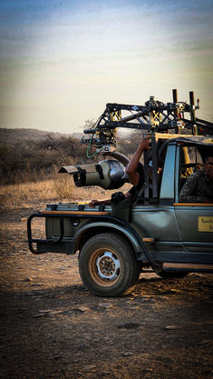 Safari Jeep with a big camera in Ranthambore, India, on Elegant Escape the best luxury Travel Blog.