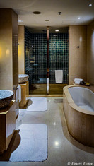 Bathroom bathtub at Shangri-La Boracay Philippines on Elegant Escape the best travel blog about luxury travel hotels flights food