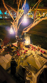 Special romantic dinner with candlelight at &beyond Kichwa Tembo camp in Masai Mara Kenya. Luxury Safari &beyond in Masai Mara at the Kichwa Tembo camp. Luxury travel blog. Best travel blog. Best African Safari.