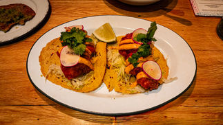 Tacos at La Calenda Mexican restaurant in Yountville Napa Valley