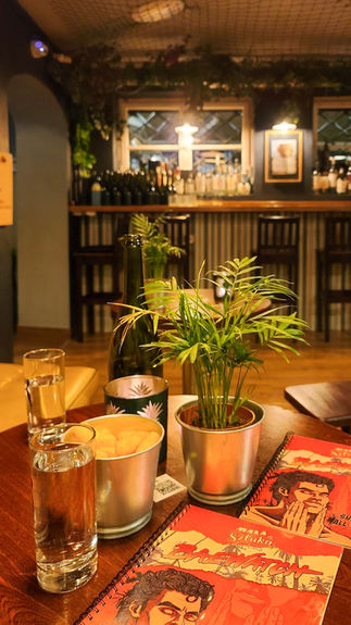 Table at Mala Sztuka bar in Gdansk Poland on Elegant Escape the best travel blog about luxury travel