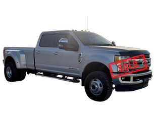 Silver 2017 Ford F-350 Super Duty Lariat 4x4 diesel truck with 6.7L Power Stroke engine, leather interior, navigation, tow package, and clean title for sale at Dayton Premier Auto in Tipp City, Ohio.