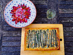 Recipe: Issy's Asparagus Tart with Optional Smoked Salmon from A Homage to Home