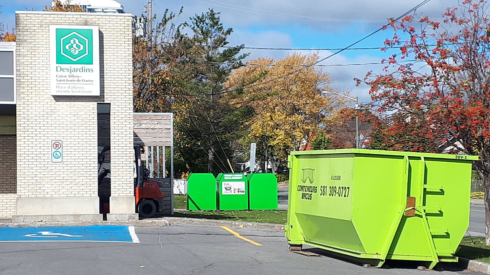service location bacus conteneurs à québec pour débris matériaux recyclables