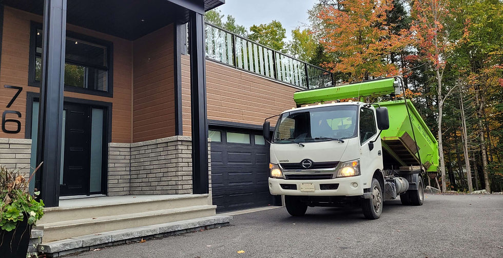 livraison location conteneurs à québec pour débris matériaux recyclables
