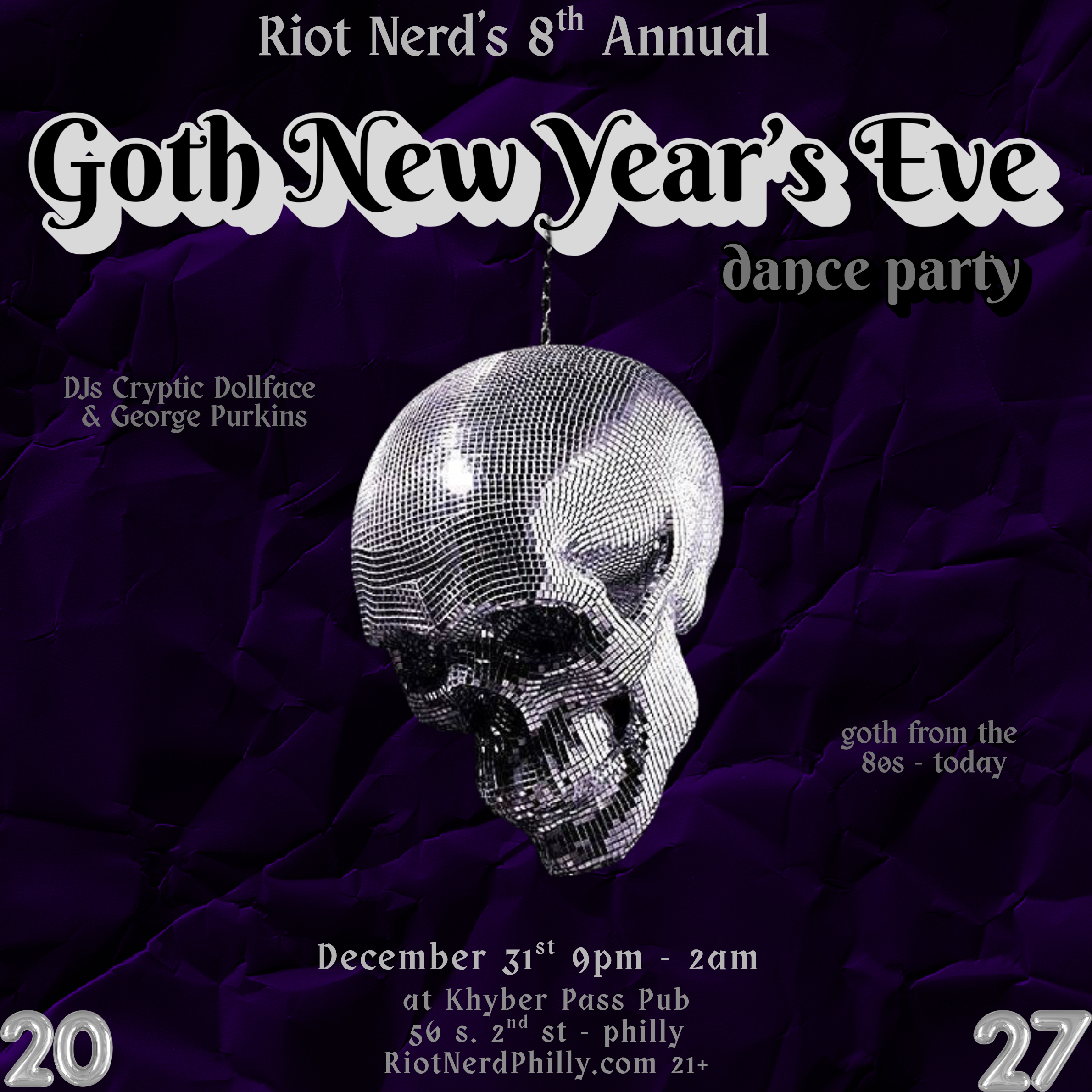 8th Annual Goth NYE Party