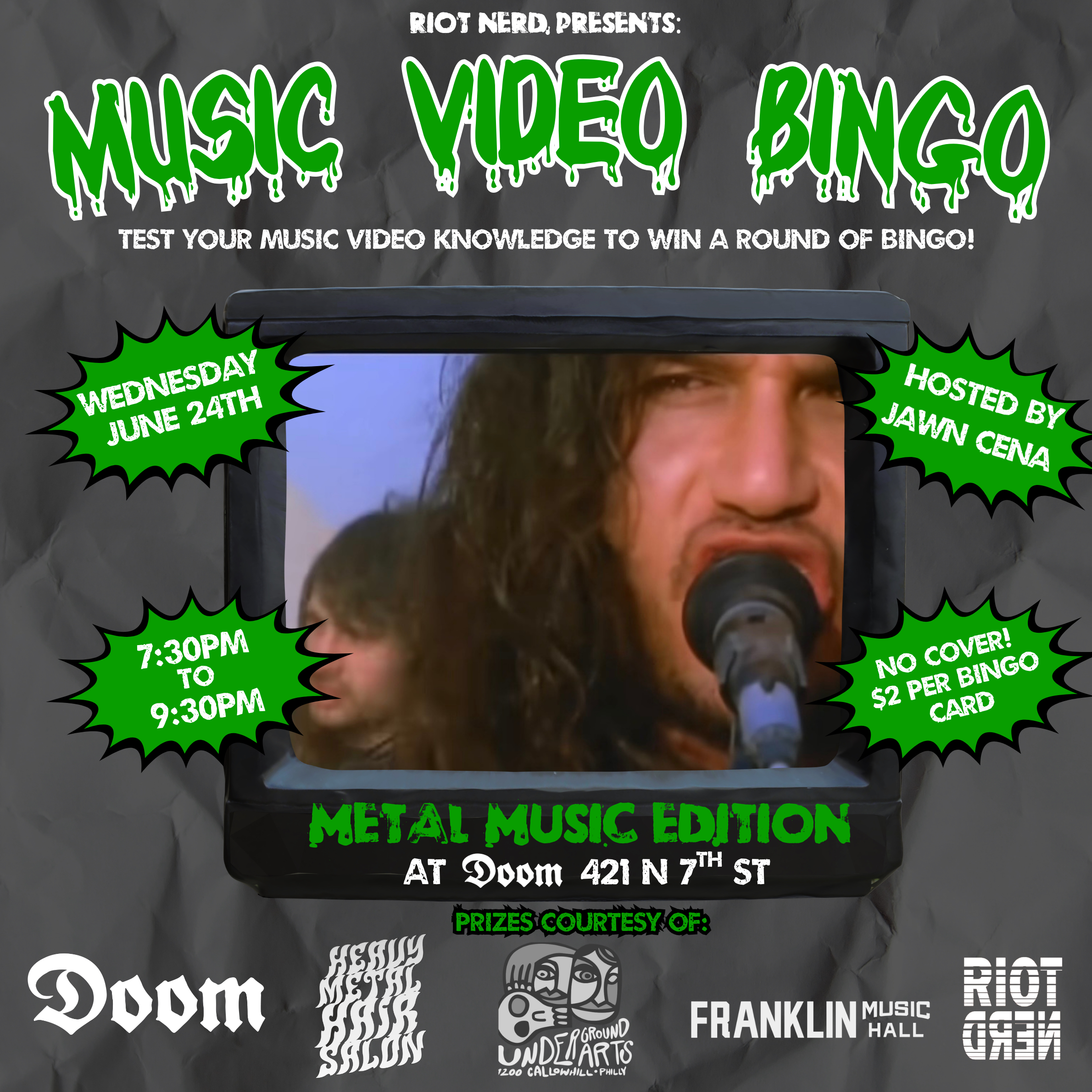 Music Video Bingo: Metal Edition