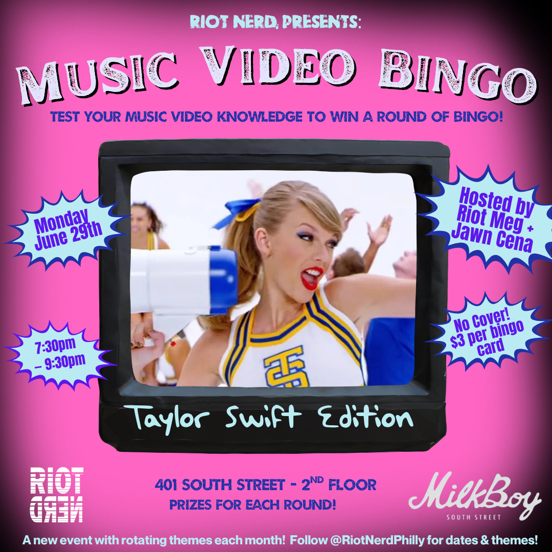 Music Video Bingo: Taylor Swift Edition