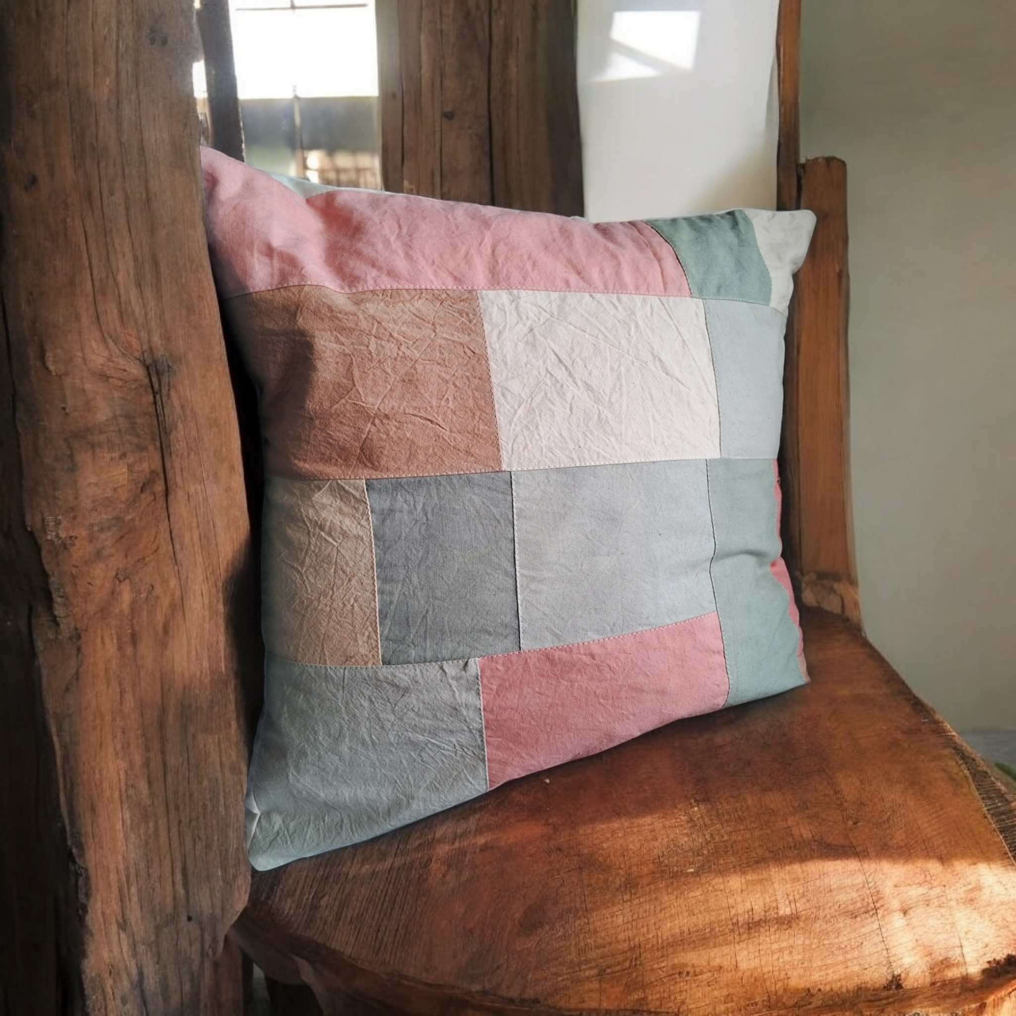 Botanical Patchwork Cushion