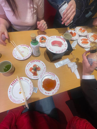 Tokyo sushi conveyer belt