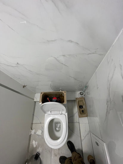 Toilet with no tank lid 🤷♀️