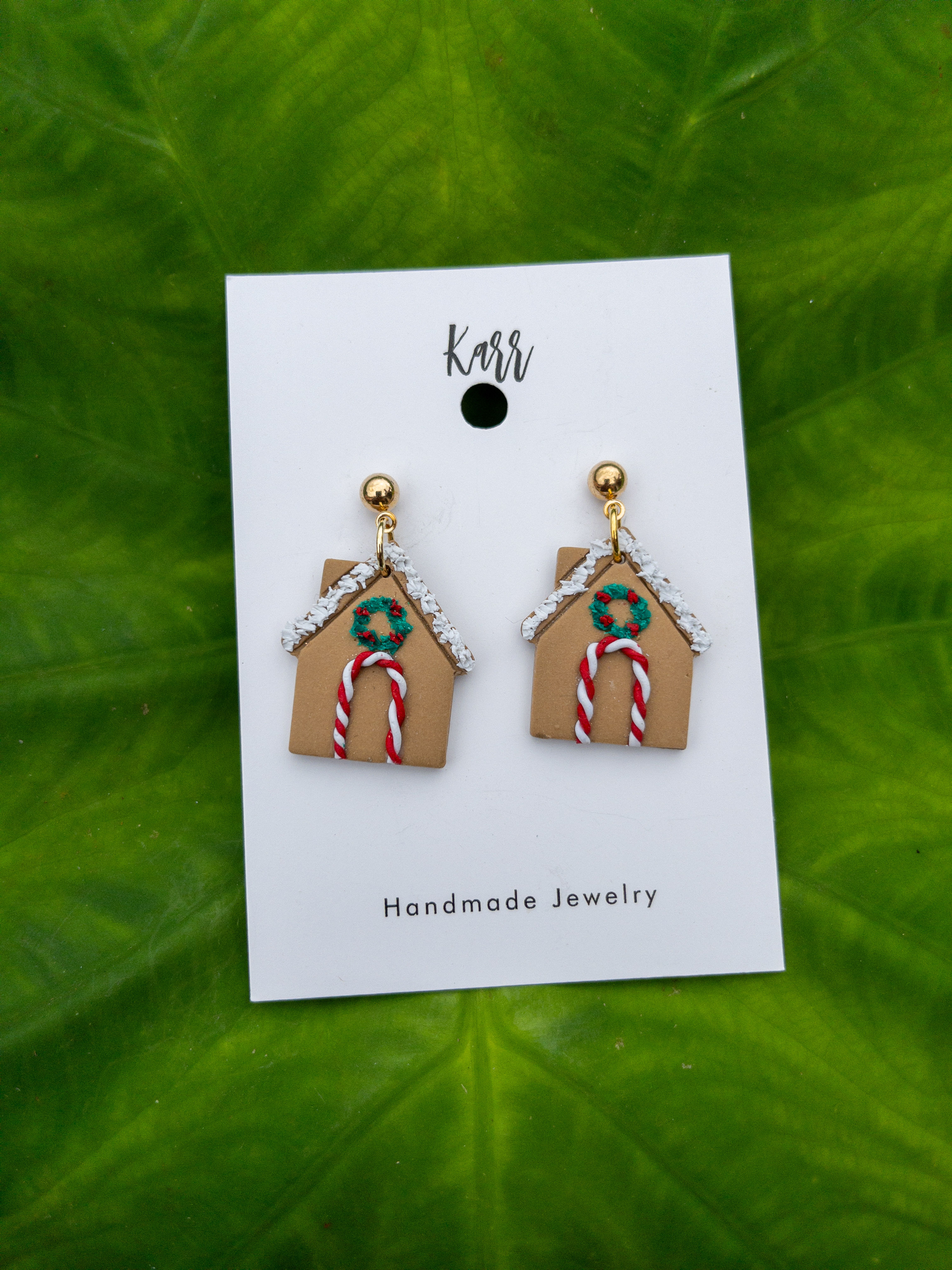 Gingerbread House Earrings