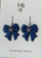 Sparkly Blue Ribbon with Star Center