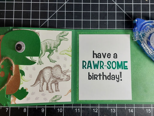 Dinosaur Birthday Card + Download