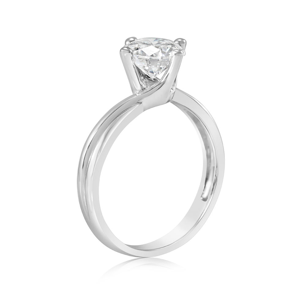 Thumbnail: Round-Cut Lab-Grown Diamond Ring | Simple Luxury