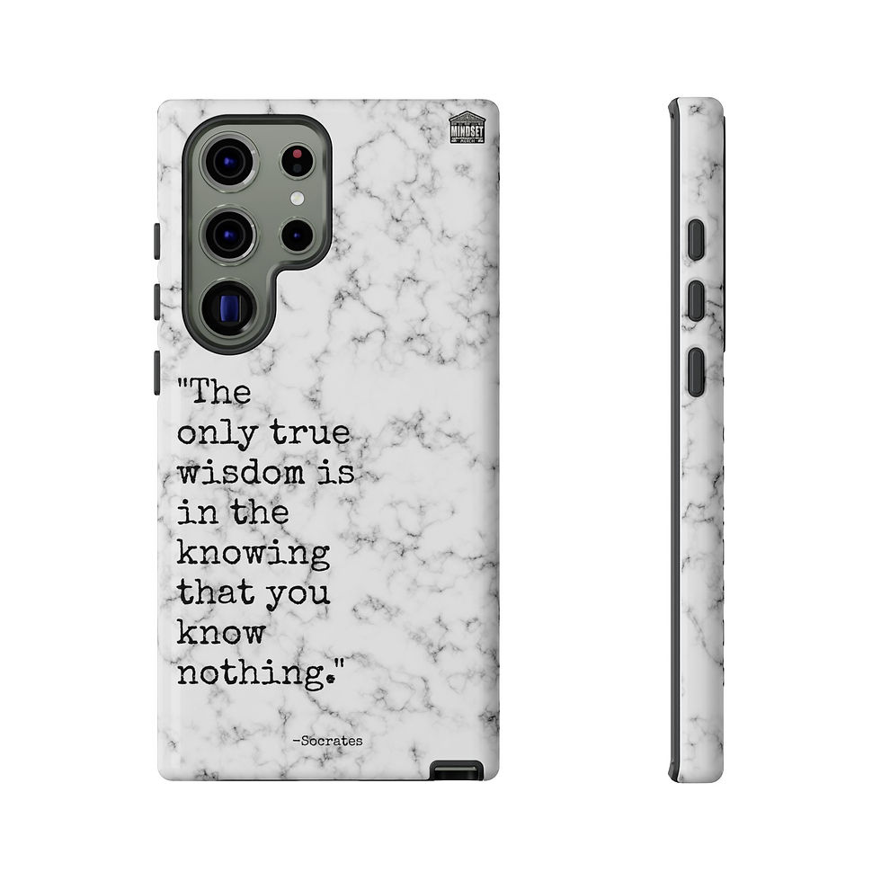 Thumbnail: White Marble Socrates Galaxy Case