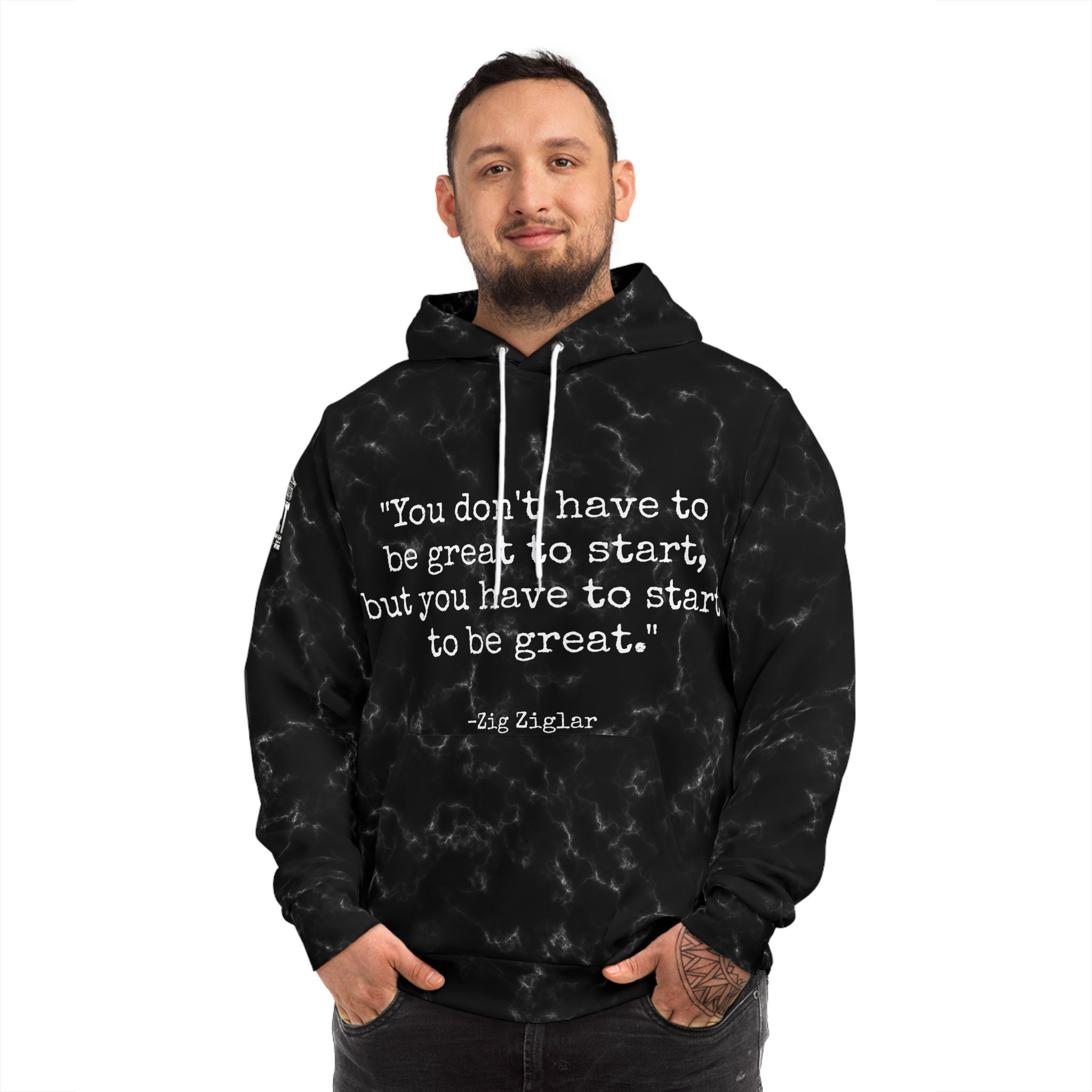 Black Marble Ziglar Hoodie