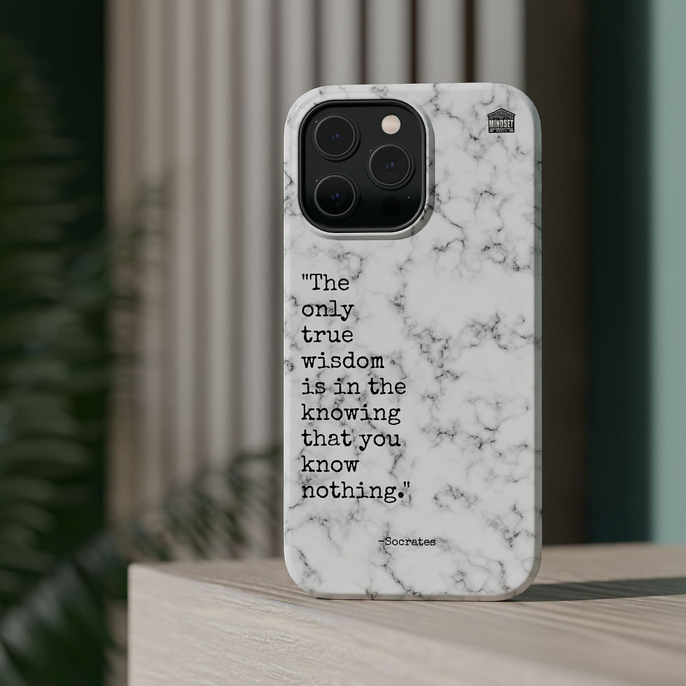 Thumbnail: White Marble Socrates MagSafe Case
