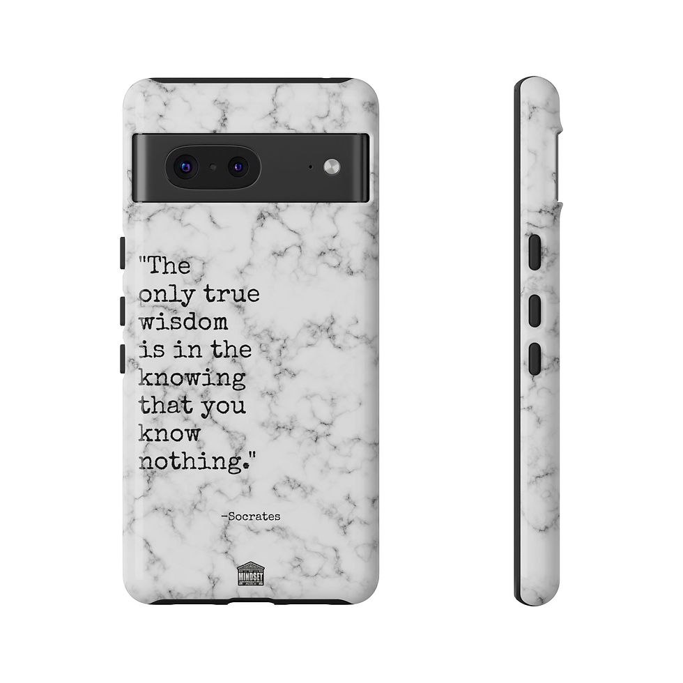 Thumbnail: White Marble Socrates Google Pixel Case