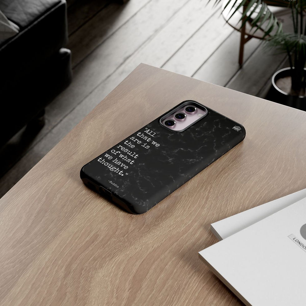 Thumbnail: Black Marble Buddha Galaxy Case