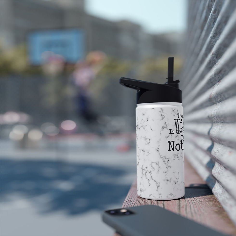Thumbnail: White Marble Socrates Water Bottle