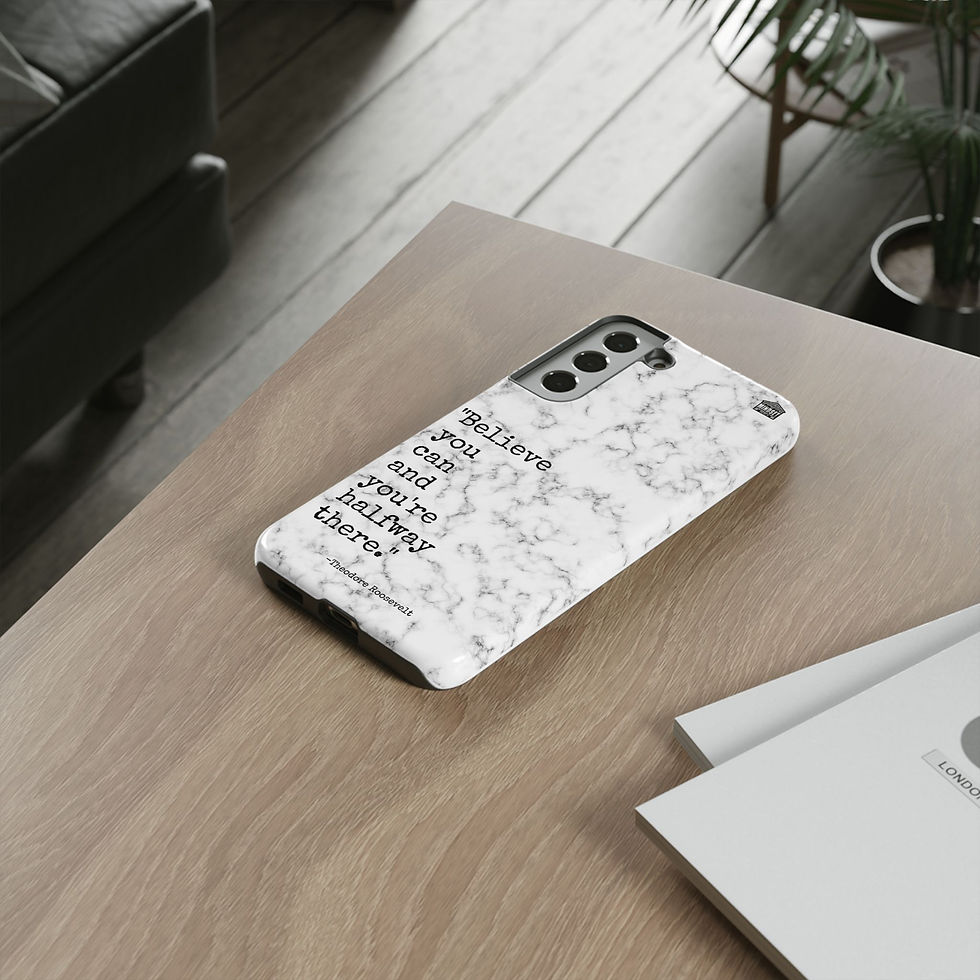 Thumbnail: White Marble Roosevelt Galaxy Case