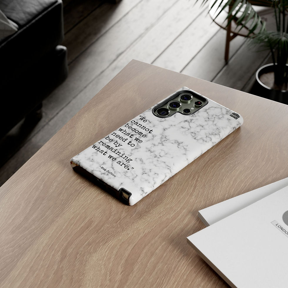 Thumbnail: White Marble DePree Galaxy Case